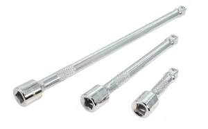 3-Piece 3/8" Dr. Wobble Extension Set - Made in Japan