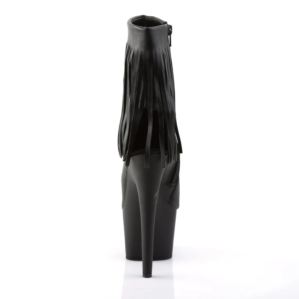 ADORE-1019 Black Faux Leather/Black Matte