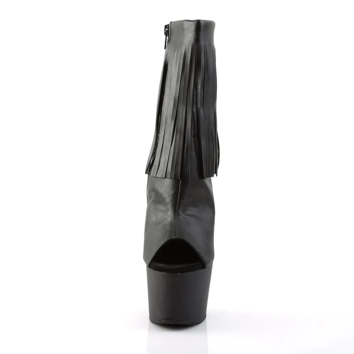 ADORE-1019 Black Faux Leather/Black Matte