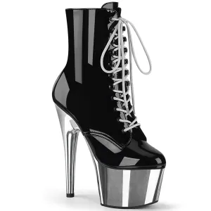 ADORE-1020 Black Patent/Silver Chrome