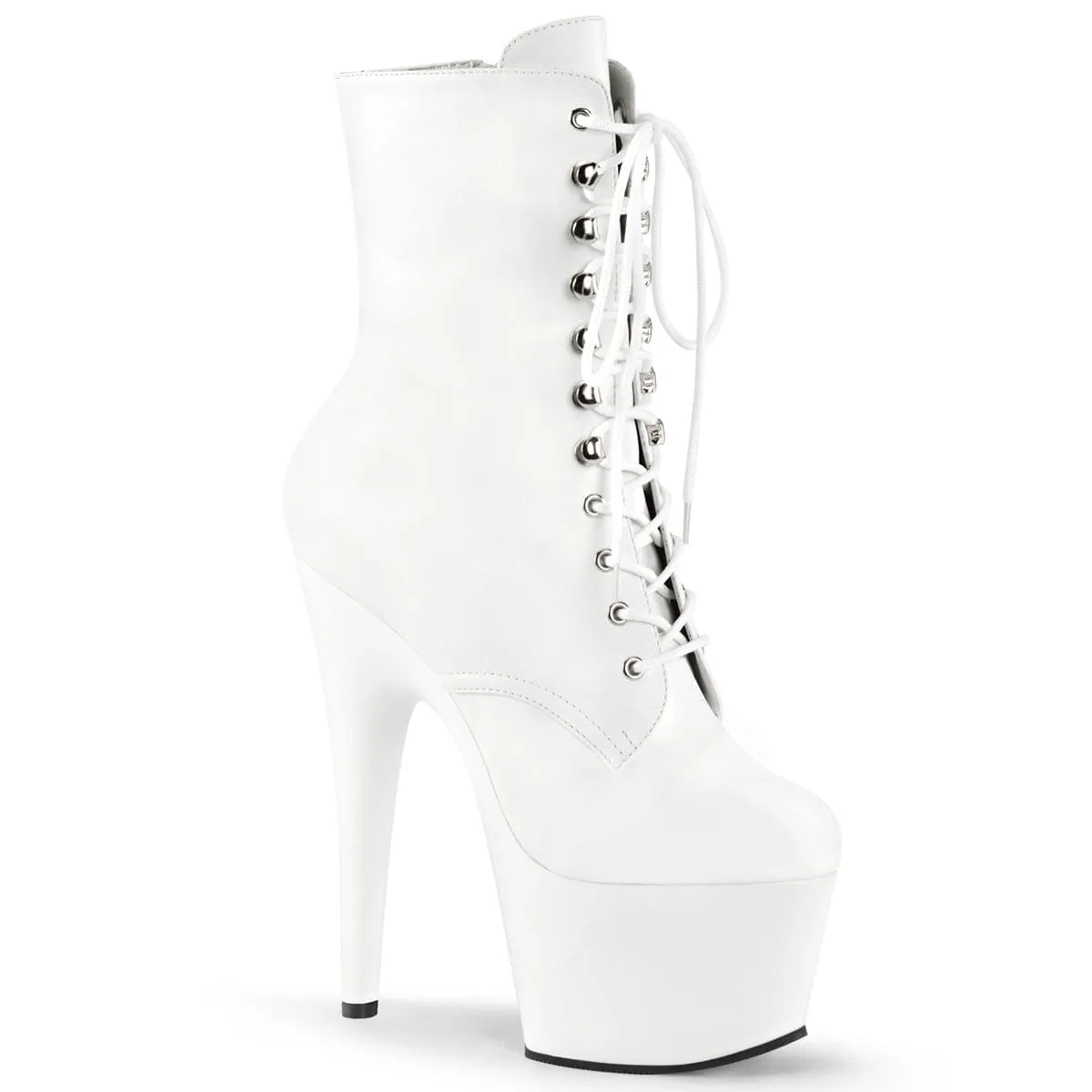 ADORE-1020 White Faux Leather/White Matte