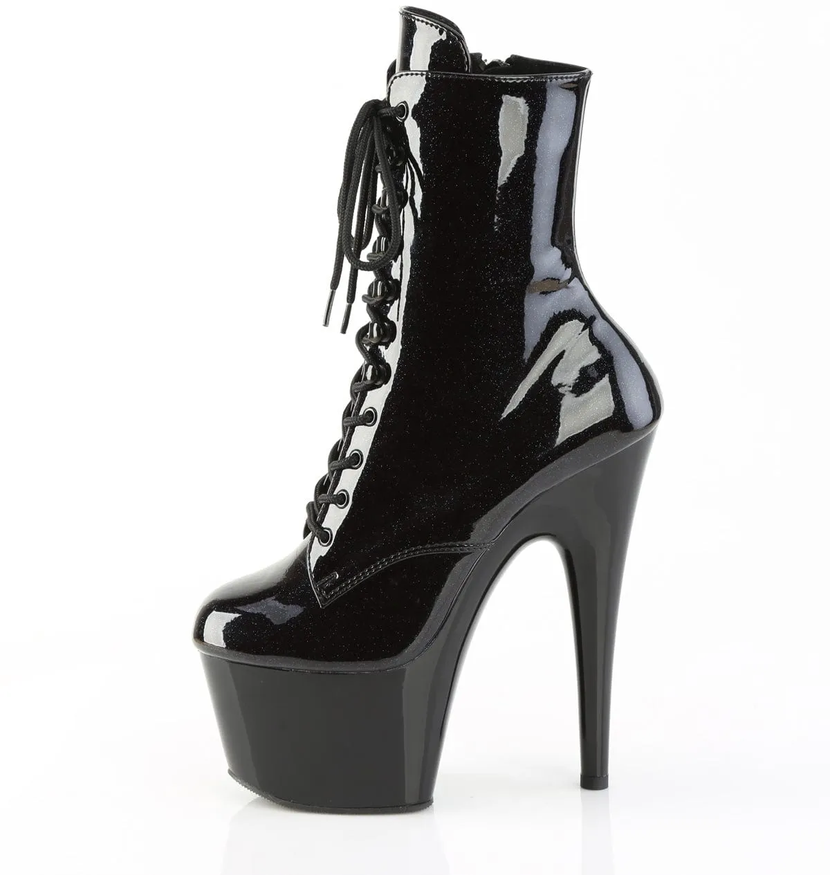ADORE-1020BLG Black Patent-Blue Glitter/Black
