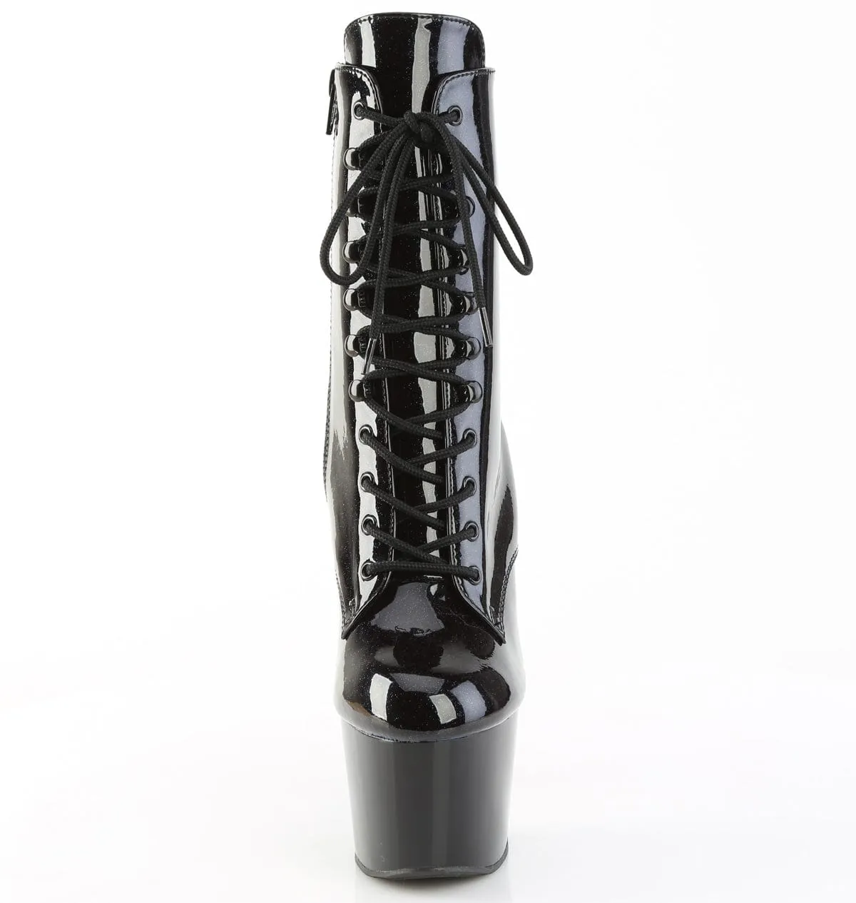 ADORE-1020BLG Black Patent-Blue Glitter/Black