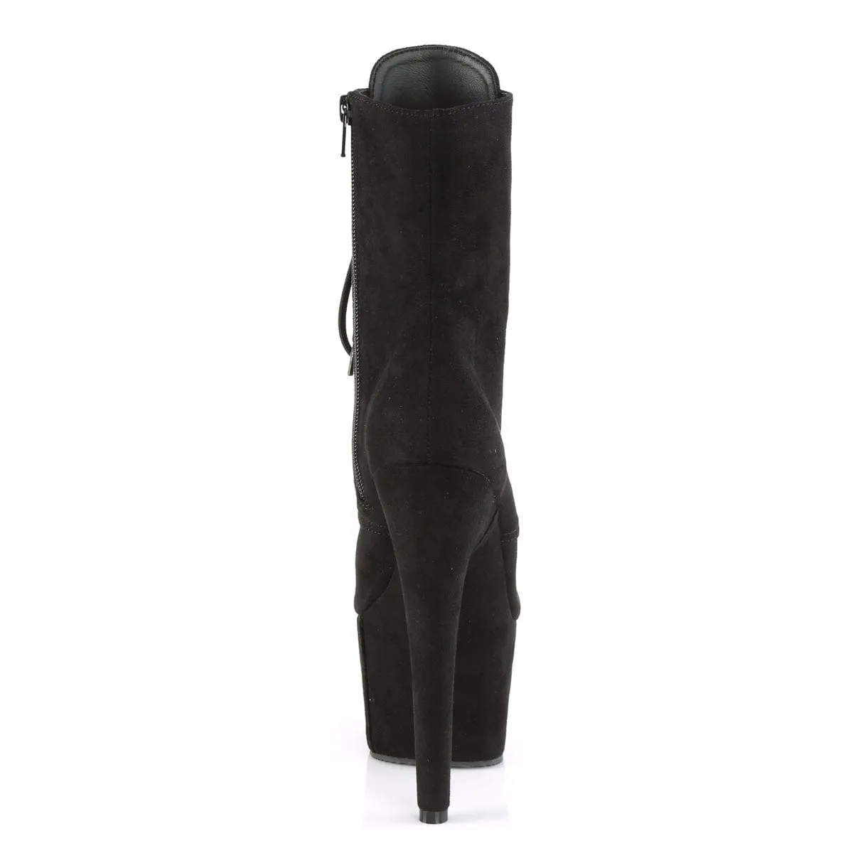 ADORE-1020FS Black Faux Suede/Black Faux Suede