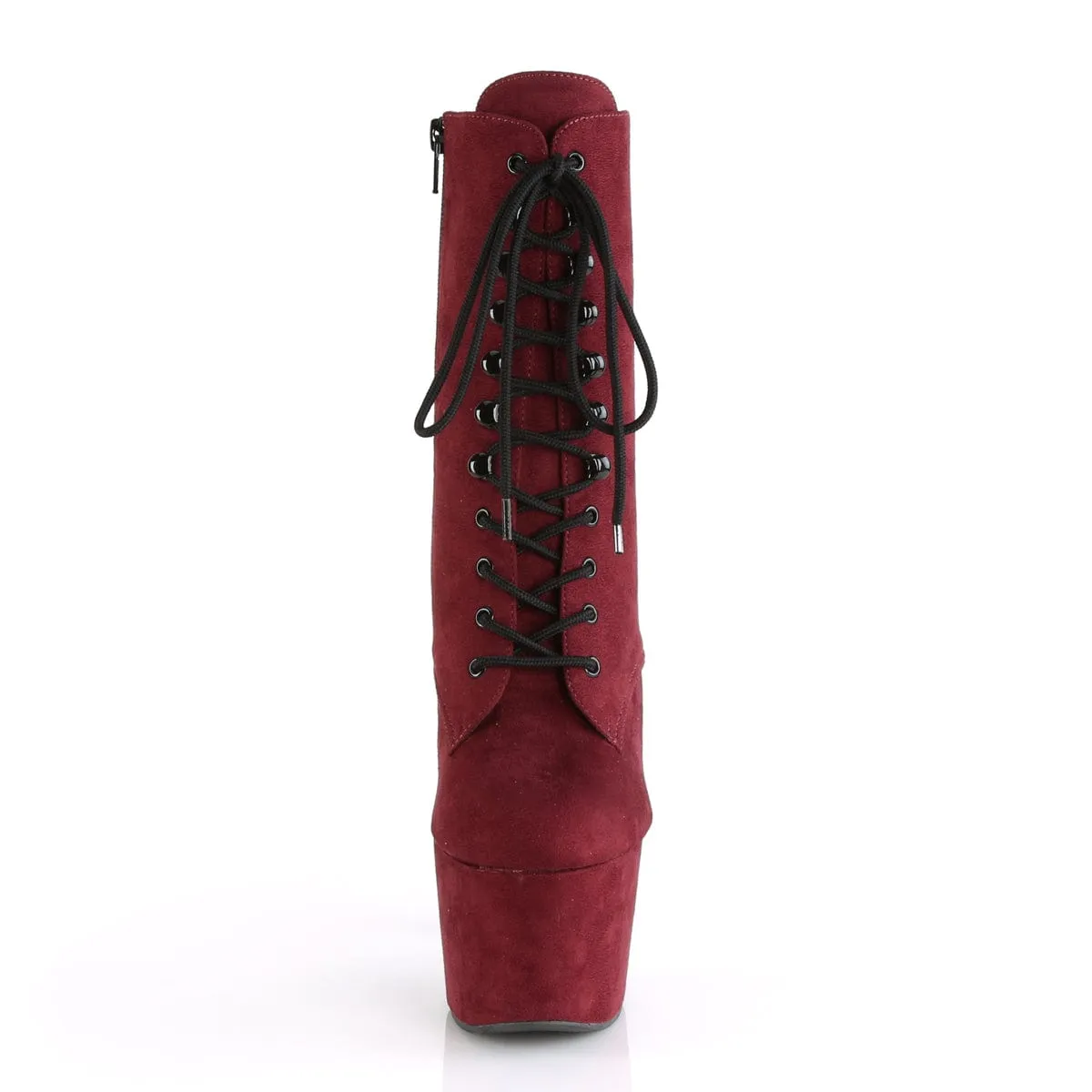 ADORE-1020FS Burgundy Faux Suede/Burgundy Faux Suede
