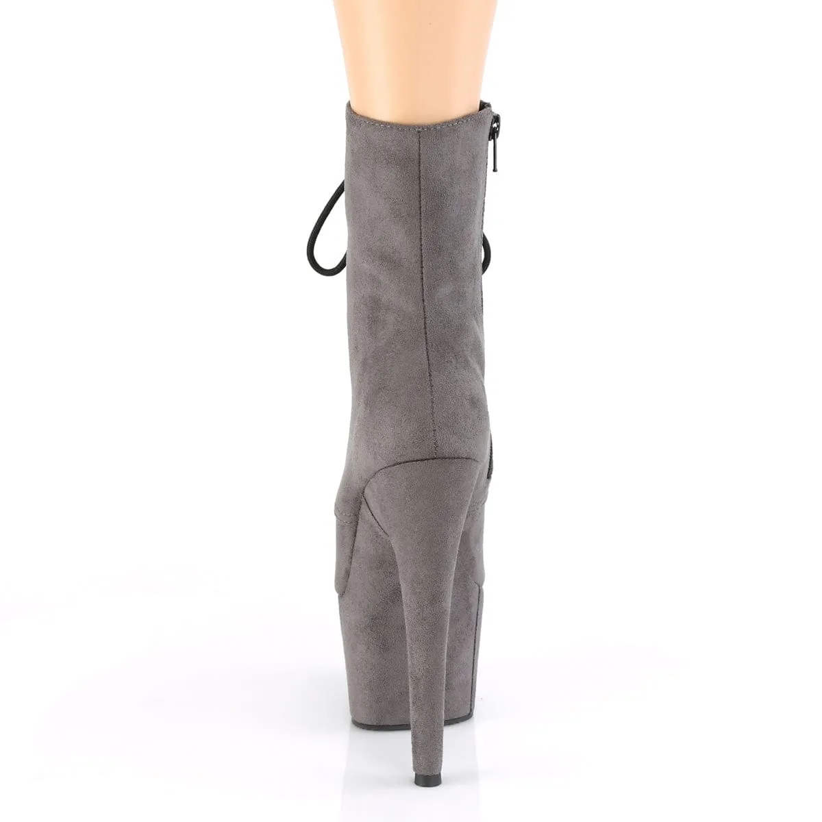 ADORE-1020FS Grey Faux Suede/Grey Faux Suede