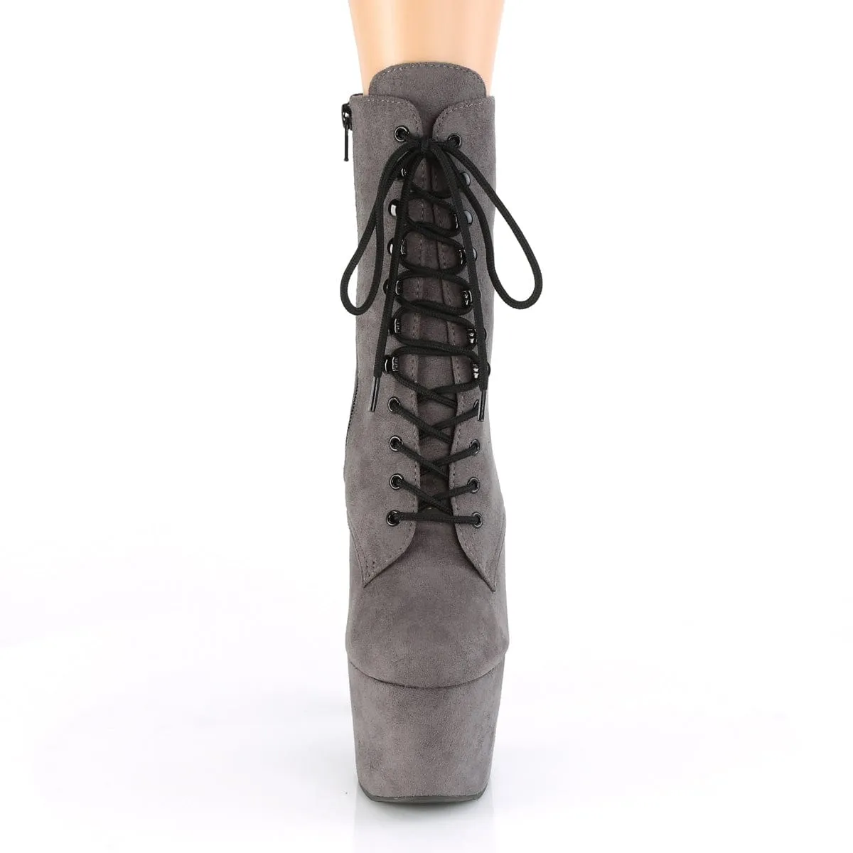 ADORE-1020FS Grey Faux Suede/Grey Faux Suede