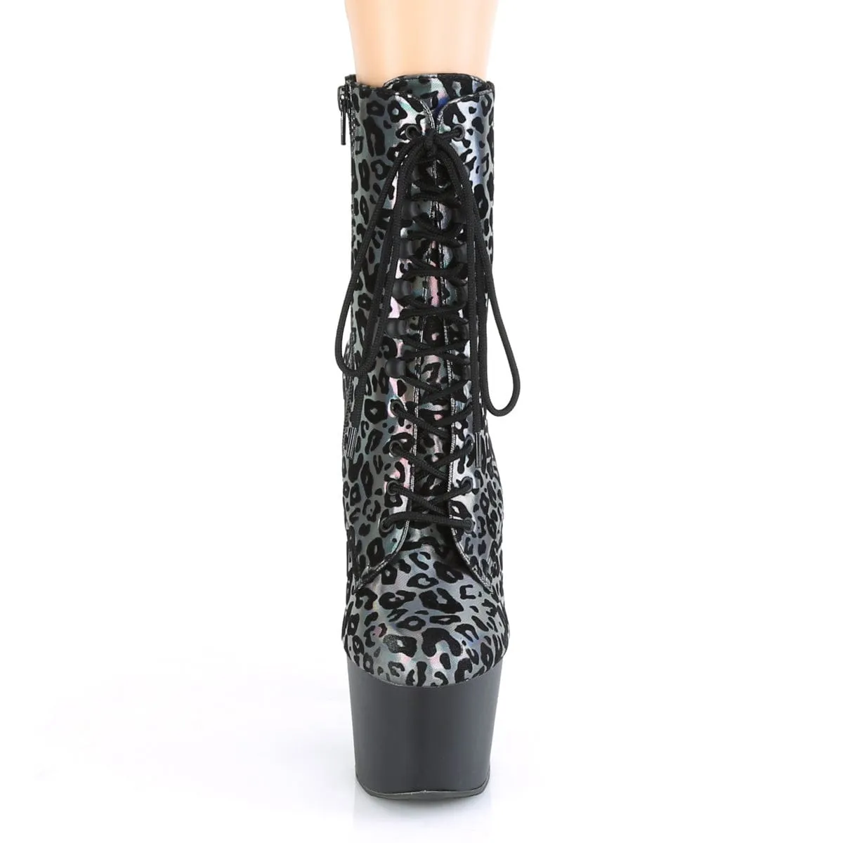 ADORE-1020LP Pewter Leopard Print Hologram/Black Matte