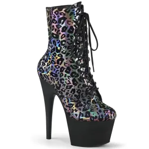 ADORE-1020LP Pewter Leopard Print Hologram/Black Matte