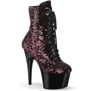 ADORE-1020SQ Black-Red Flip Sequins/Black