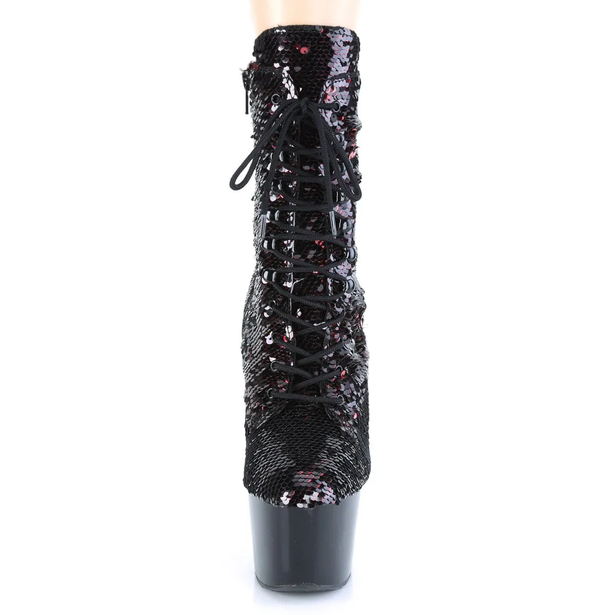 ADORE-1020SQ Black-Red Flip Sequins/Black
