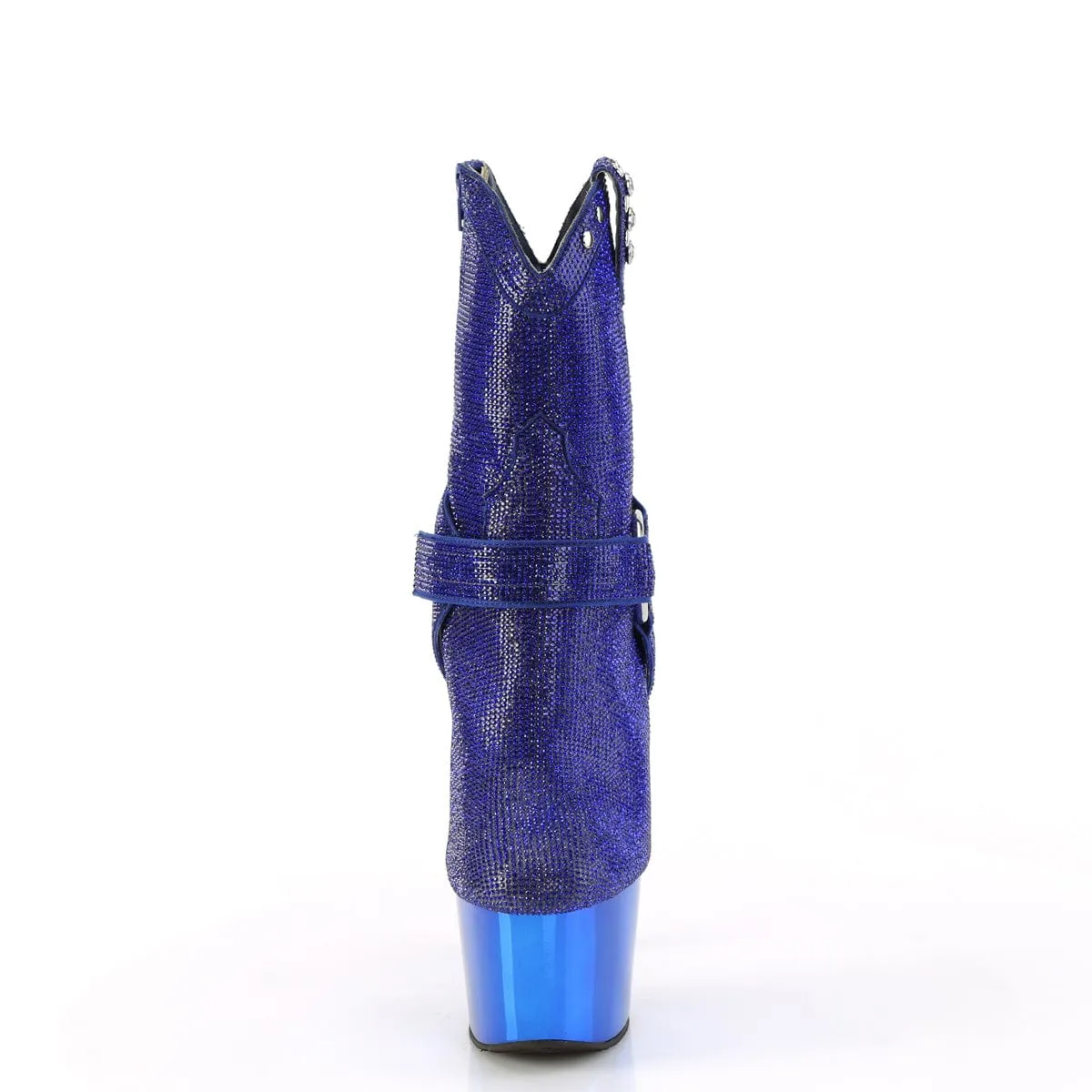 ADORE-1029CHRS Royal Blue Rhinestones/Royal Blue Chrome