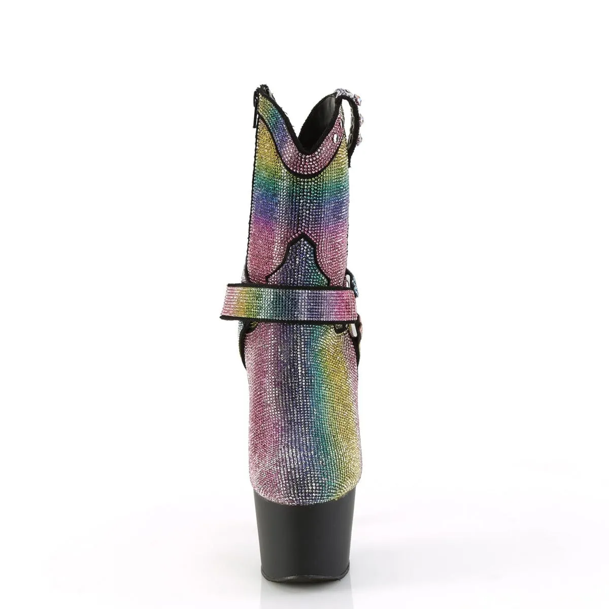 ADORE-1029RS Multi Rhinestones/Black Matte