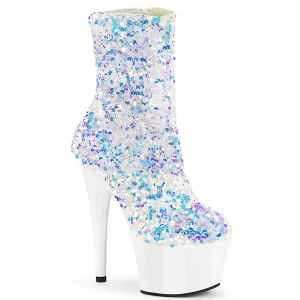 ADORE-1042SQ White Multi Sequins/White