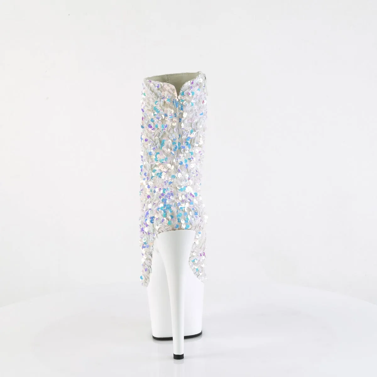 ADORE-1042SQ White Multi Sequins/White