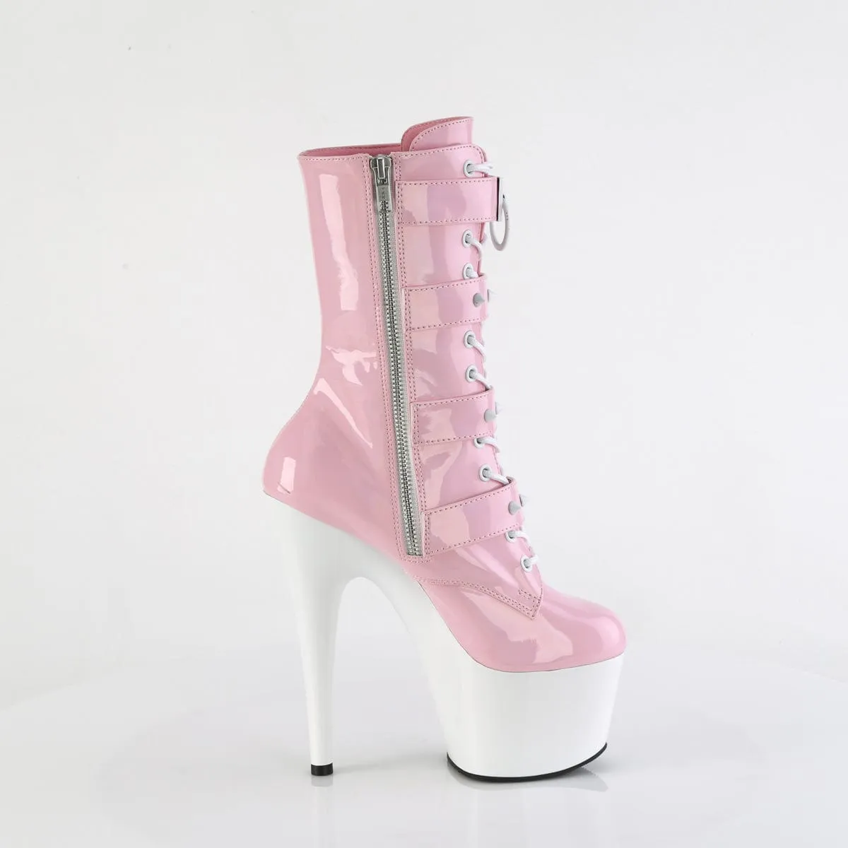 ADORE-1046TT Baby Pink Hologram Patent/White