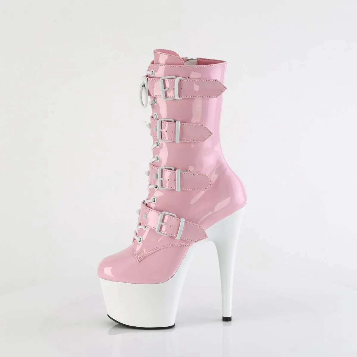 ADORE-1046TT Baby Pink Hologram Patent/White