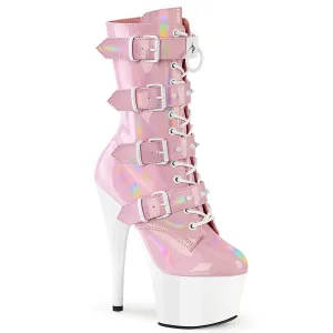 ADORE-1046TT Baby Pink Hologram Patent/White