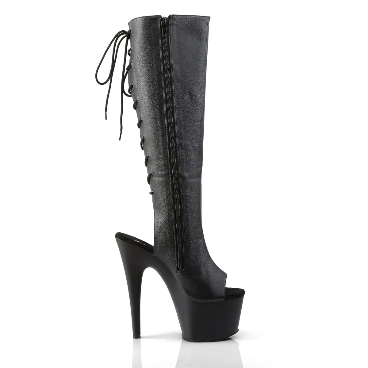 ADORE-2018 Black Faux Leather/Black Matte