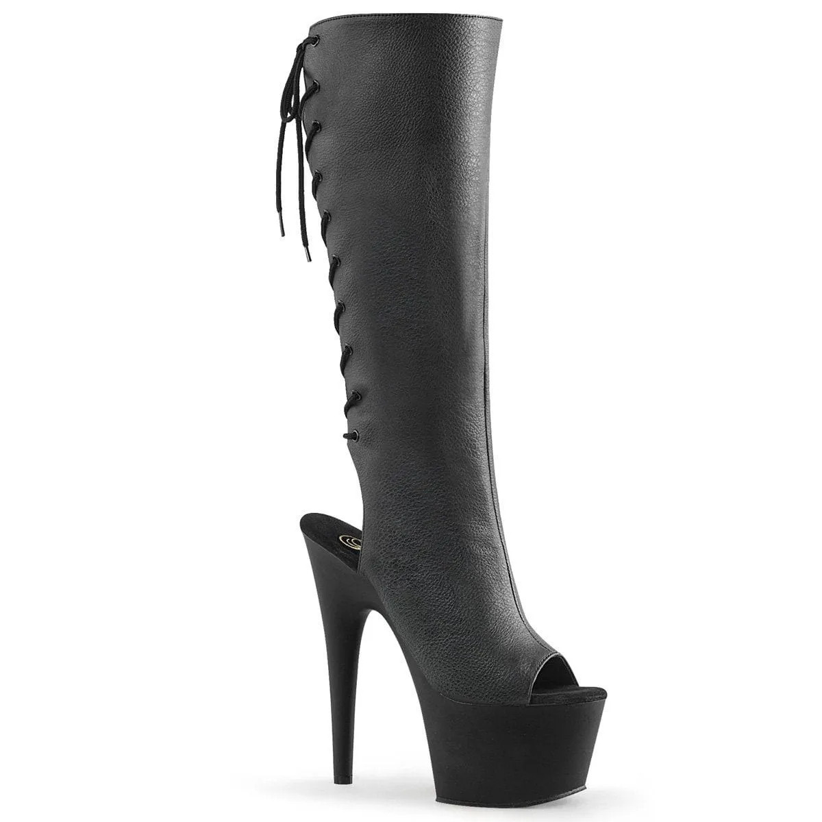 ADORE-2018 Black Faux Leather/Black Matte