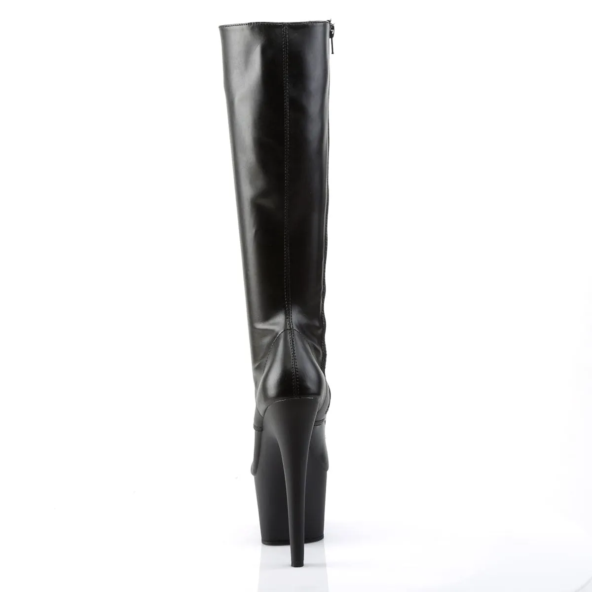 ADORE-2023 Black Stretch Faux Leather/Black Matte
