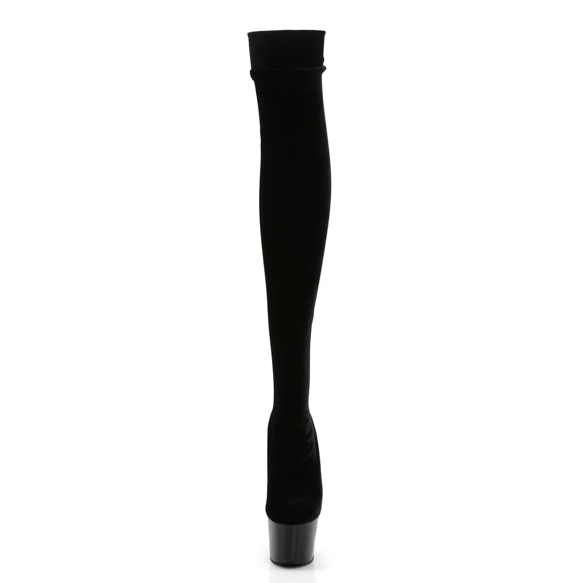 ADORE-3002 Black Stretch Velvet/Black