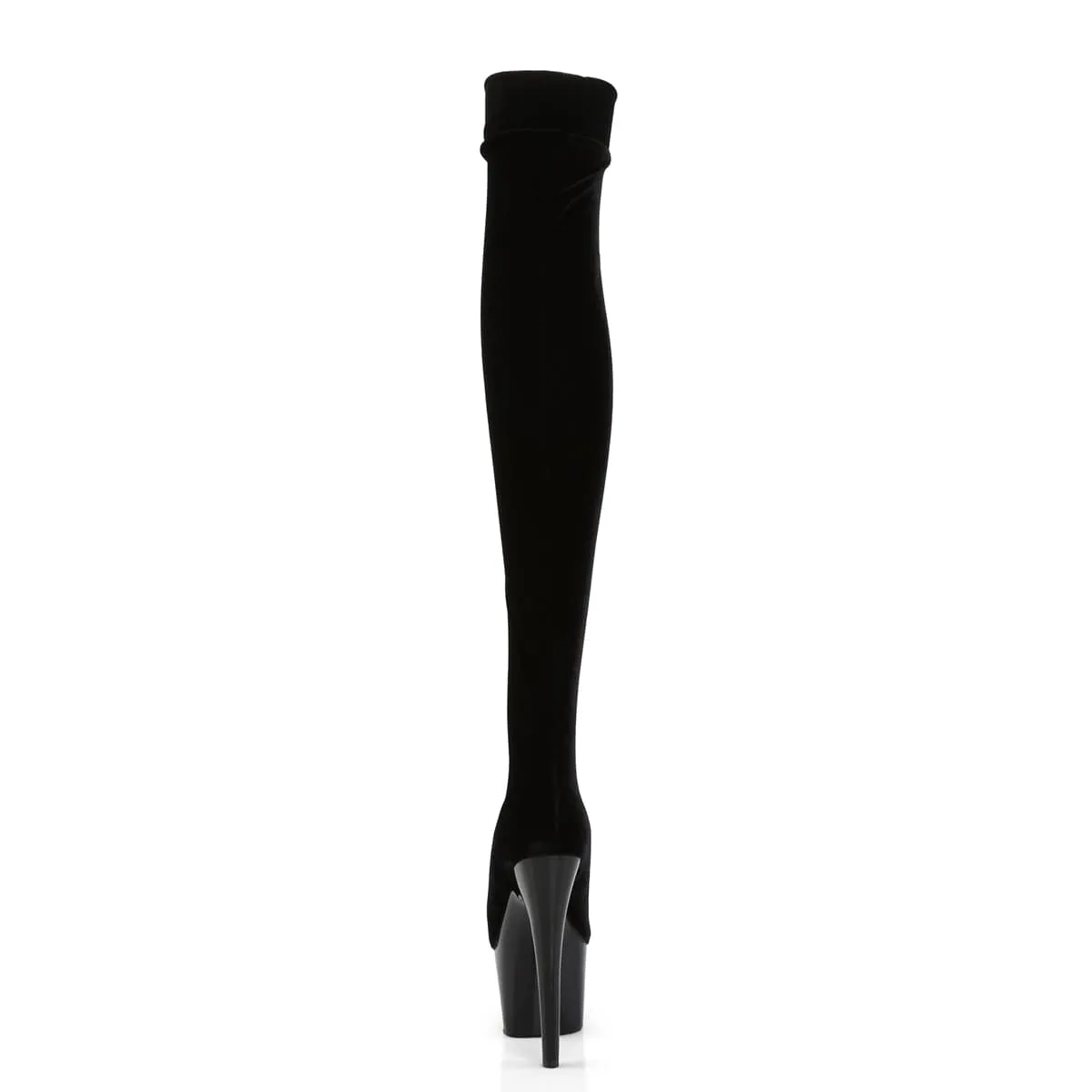 ADORE-3002 Black Stretch Velvet/Black