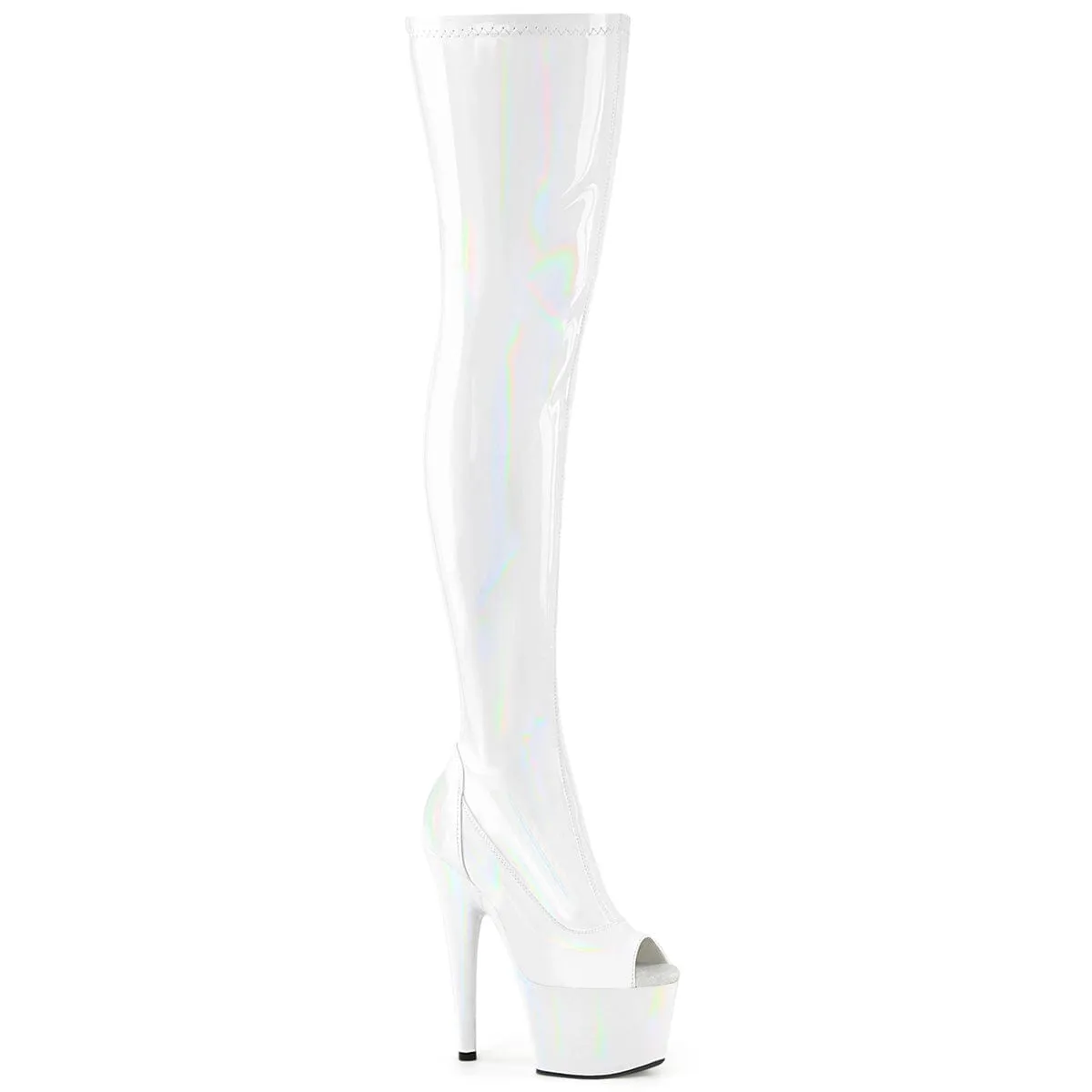 ADORE-3011HWR White Stretch Hologram/White Hologram