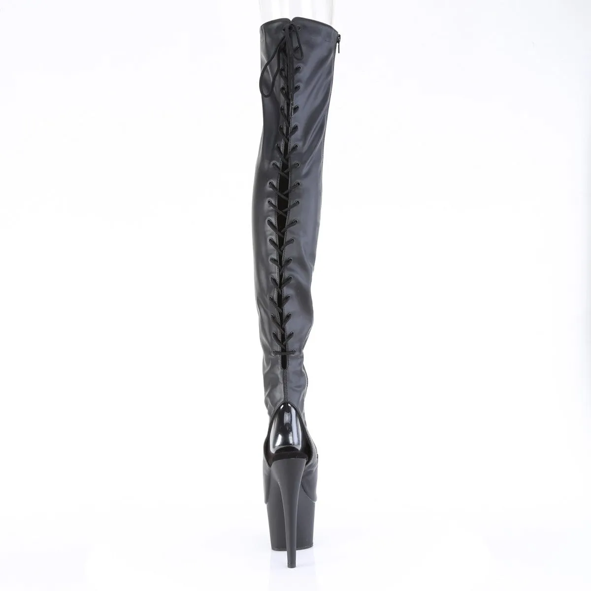 ADORE-3017 Black Stretch Faux Leather