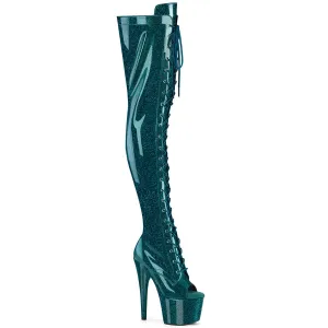ADORE-3021GP Teal Glitter Patent/M