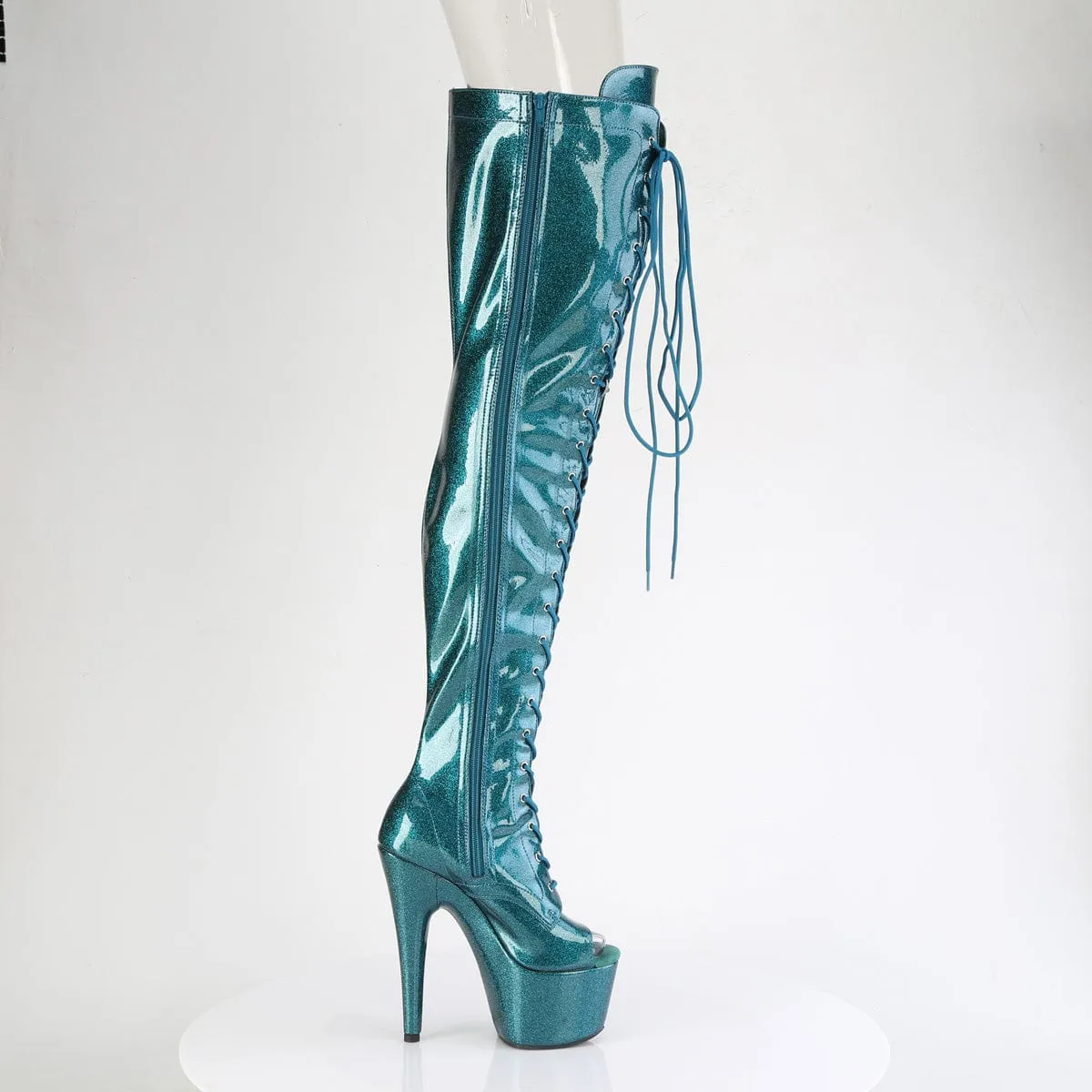 ADORE-3021GP Teal Glitter Patent/M