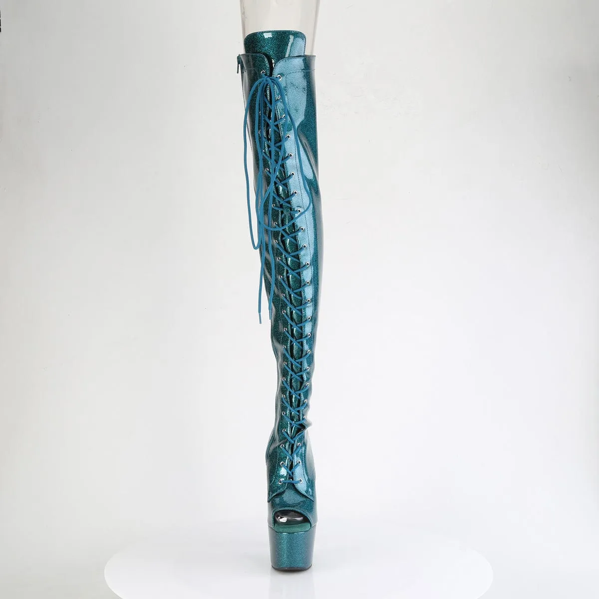 ADORE-3021GP Teal Glitter Patent/M