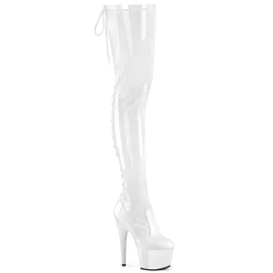 ADORE-3850 White Stretch Patent/White