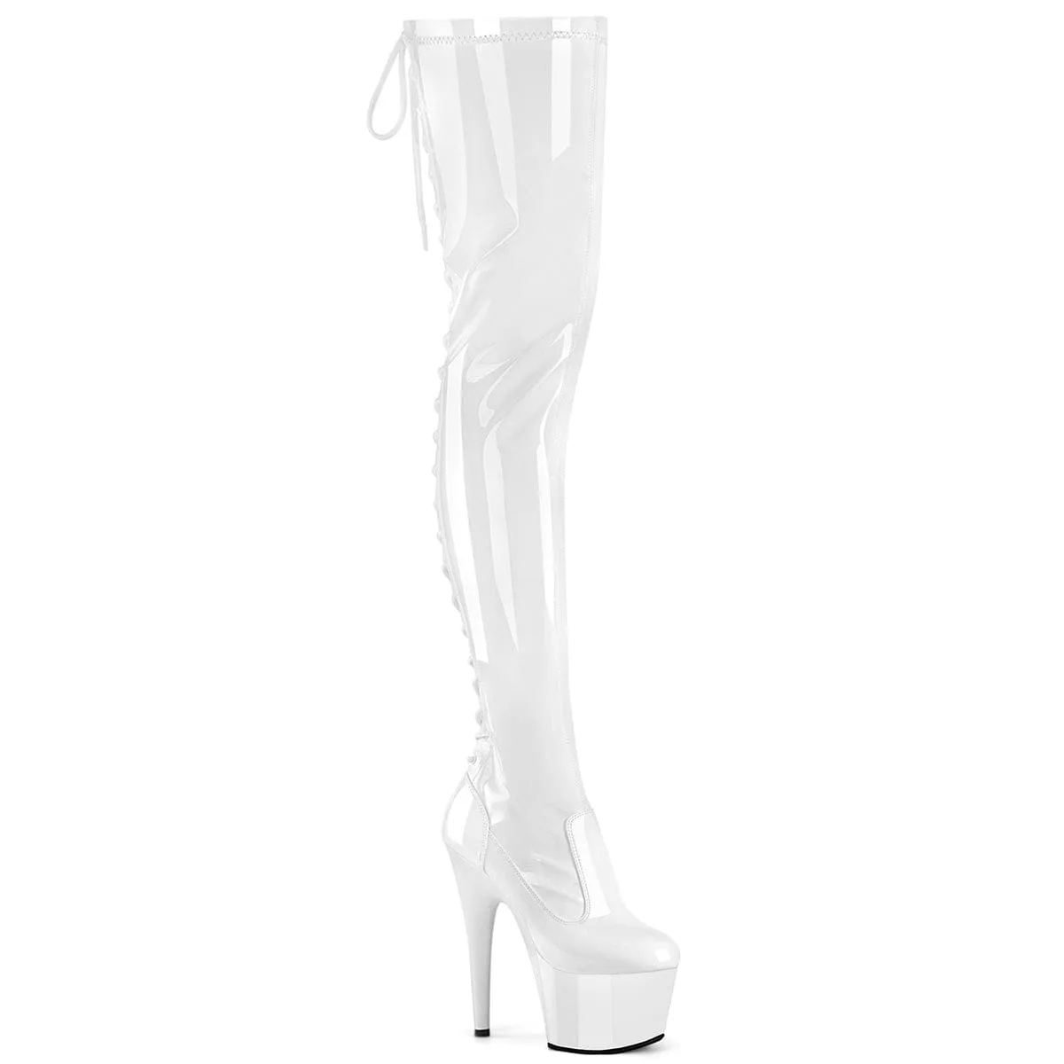 ADORE-3850 White Stretch Patent/White