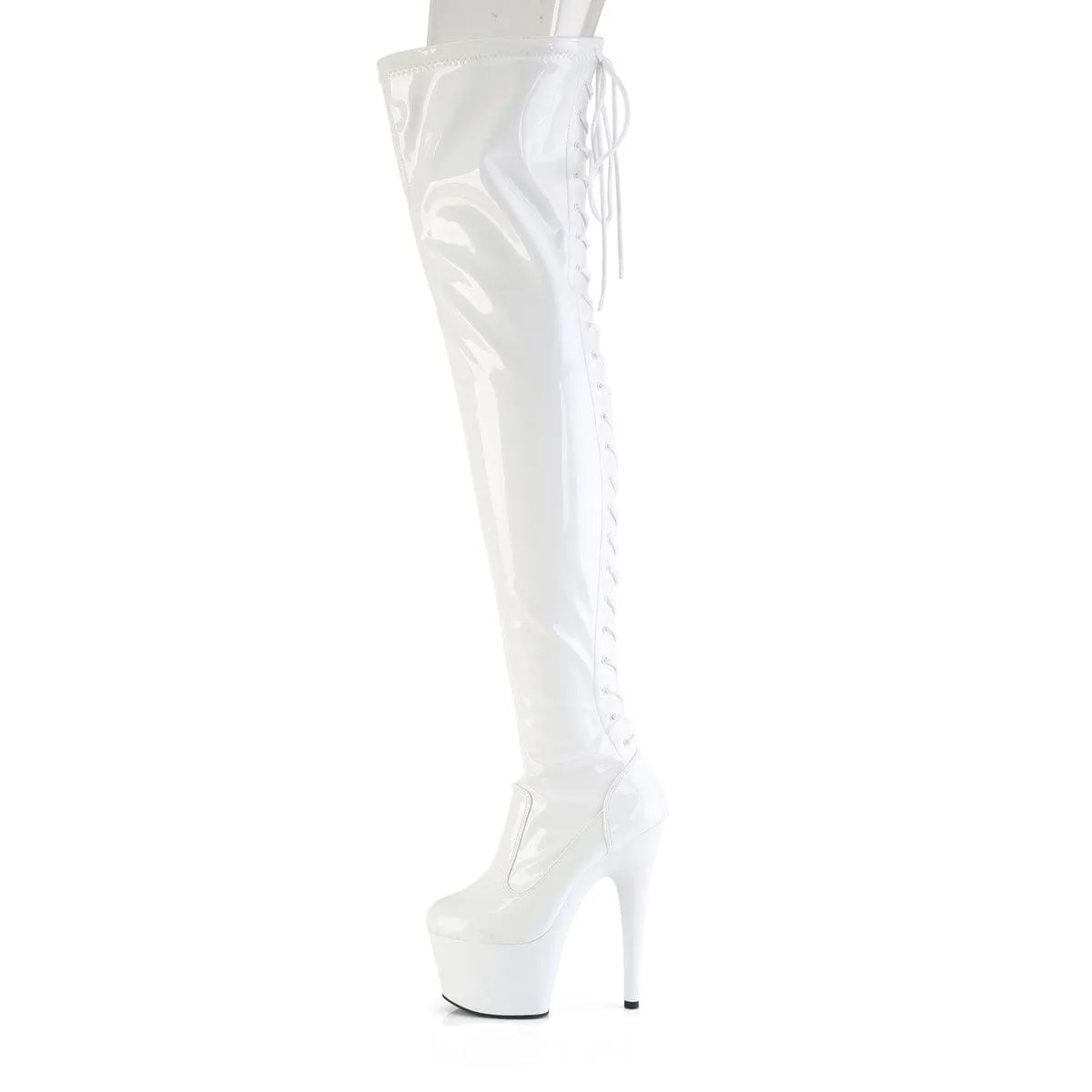 ADORE-3850 White Stretch Patent/White