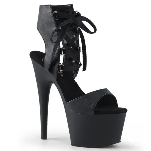ADORE-700-14 Black Faux Leather/Black Matte