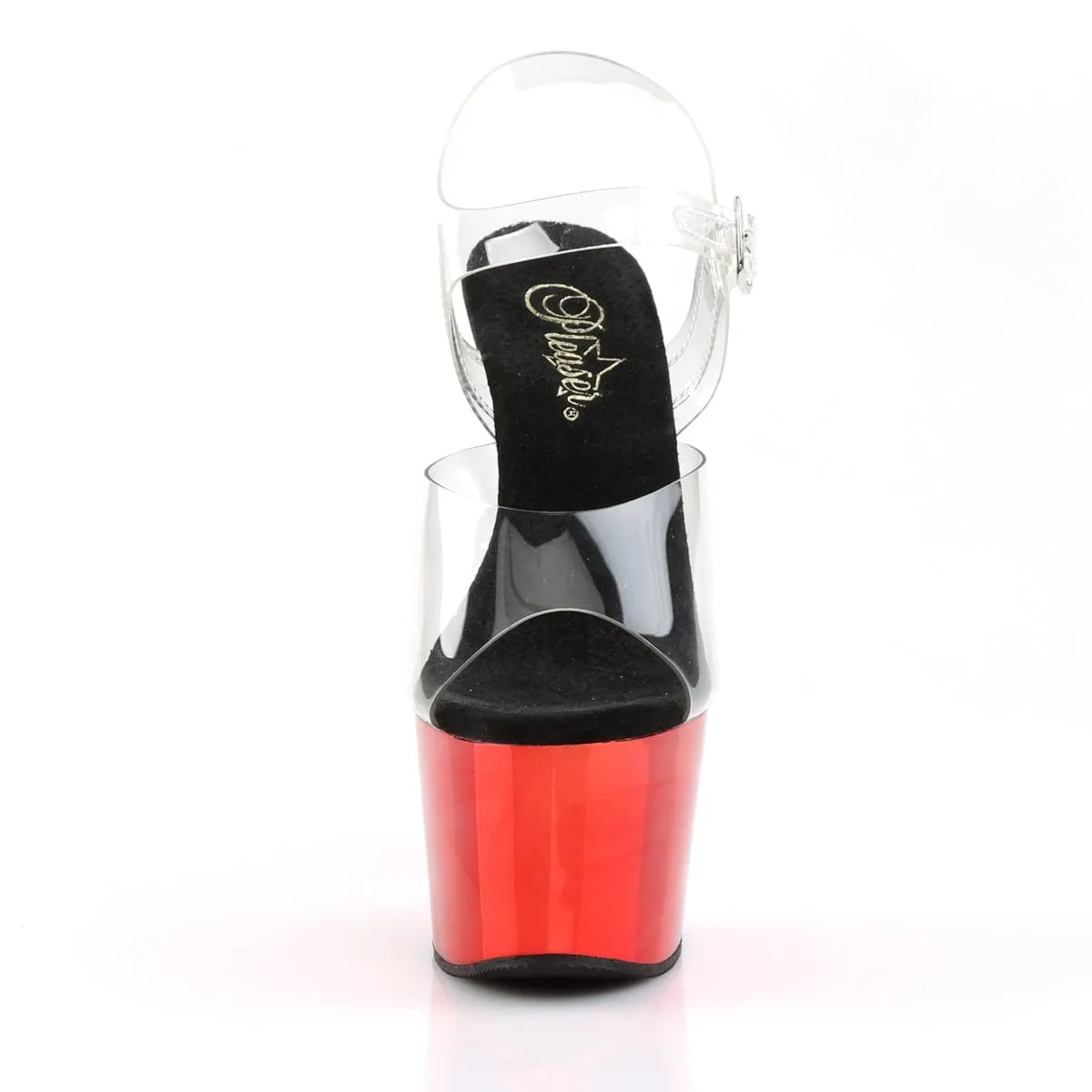 ADORE-708 Clear/Red Chrome