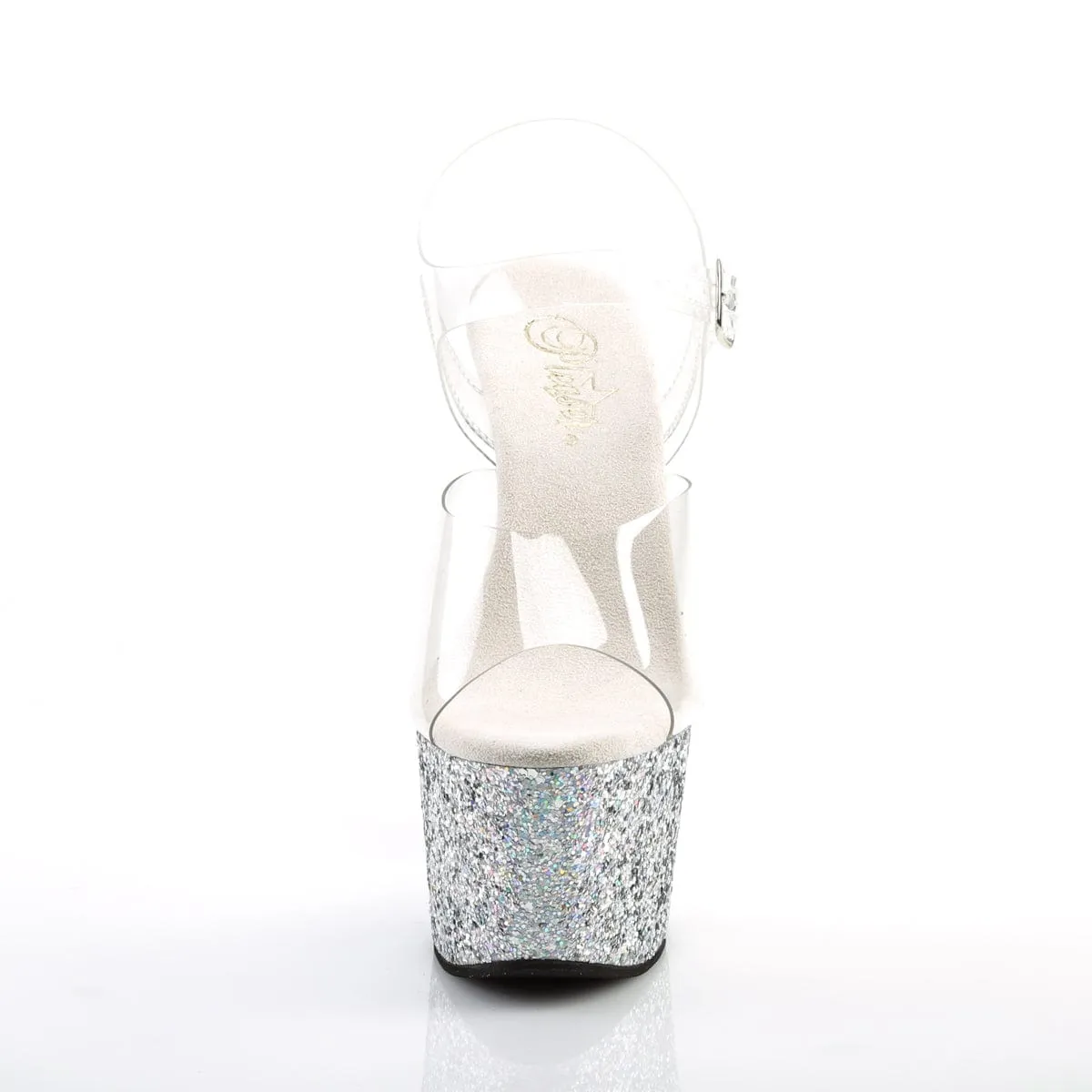 ADORE-708LG Clear/Silver Multi Glitter