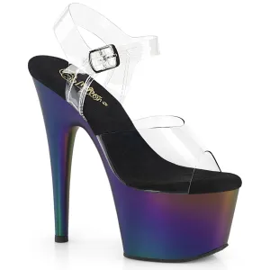ADORE-708MCH Clear/Purple-Green Matte Chrome
