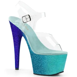 ADORE-708OMBRE Clear/Aqua-Blue Ombre