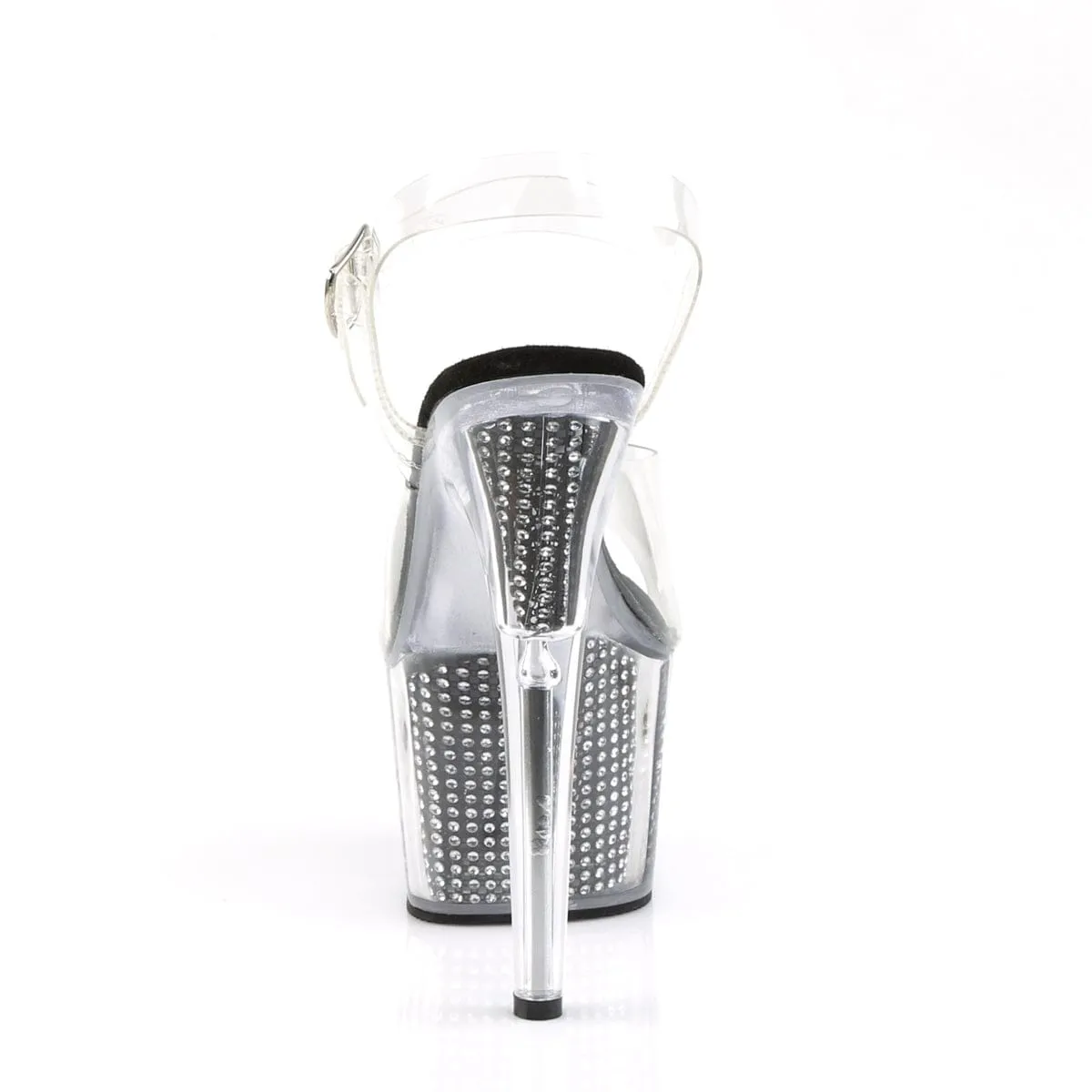 ADORE-708SRS Clear/Black Simulated Rhinestones