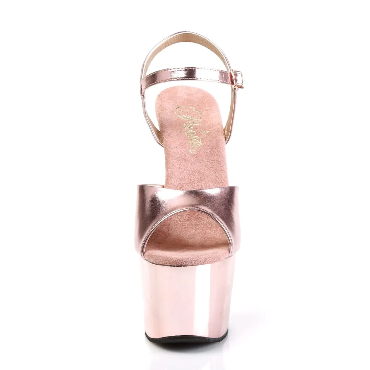 ADORE-709 Rose Gold Metallic Pu/Rose Gold Chrome