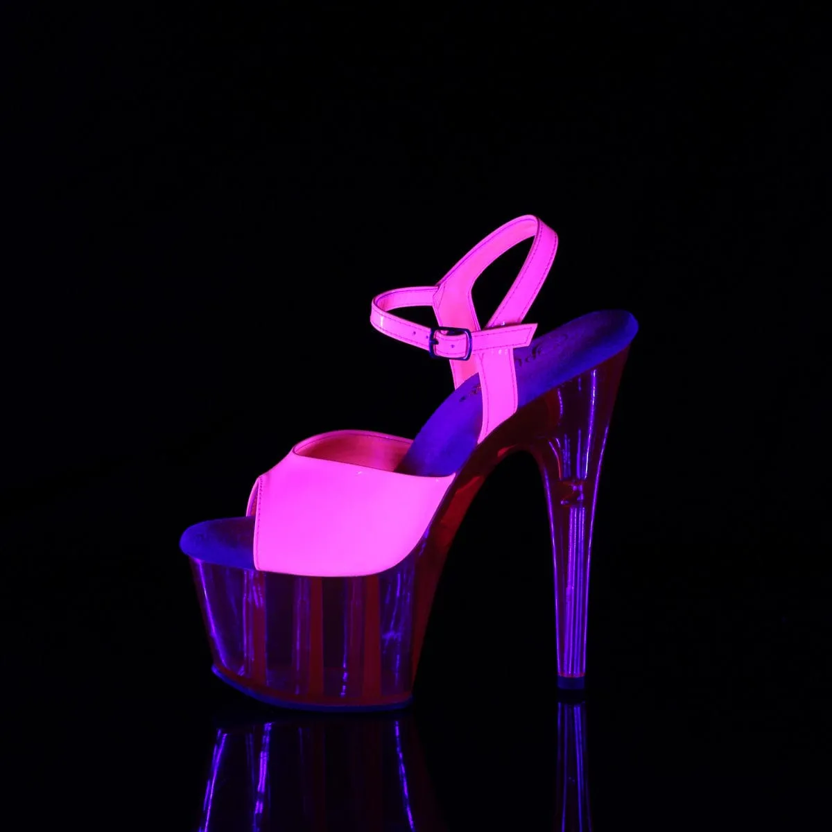 ADORE-709UVT Neon Hot Pink Patent/Hot Pink Tinted