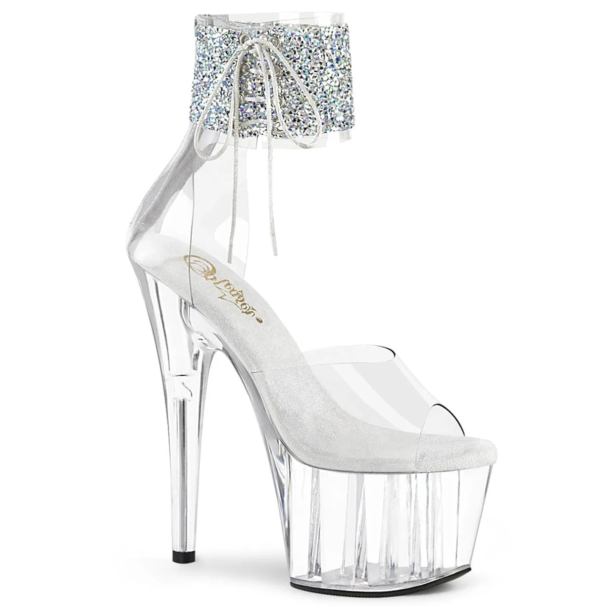 ADORE-724RS-02 Clear-Silver Rhinestones/Clear