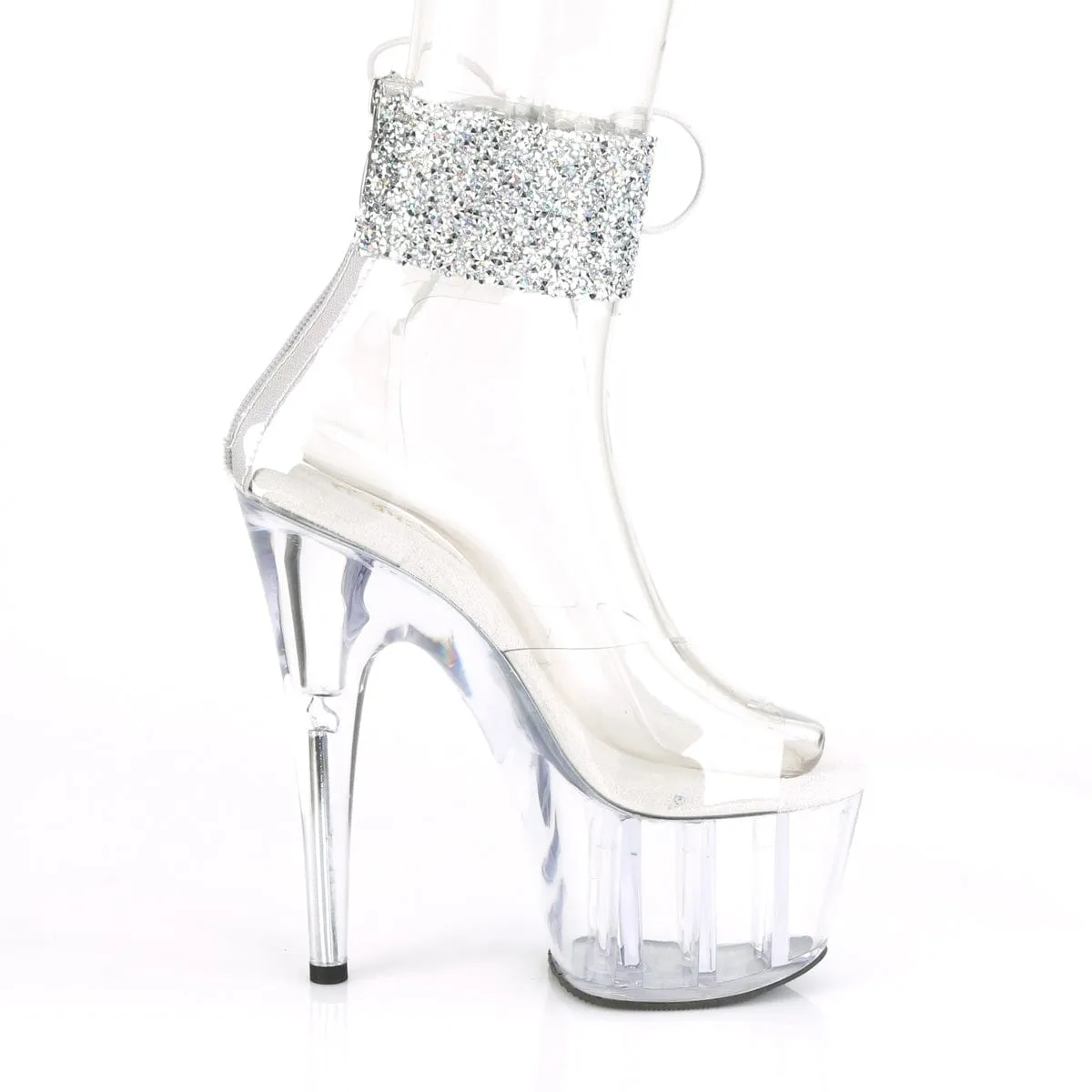 ADORE-724RS-02 Clear-Silver Rhinestones/Clear
