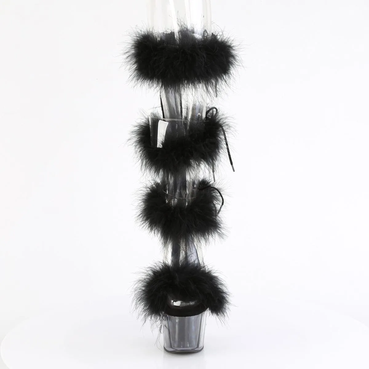 ADORE-728F Clear-Black Fur/M