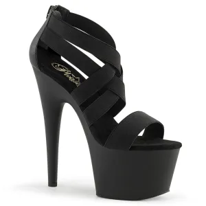 ADORE-769 Black Elastic Band-Faux Leather/Black Matte