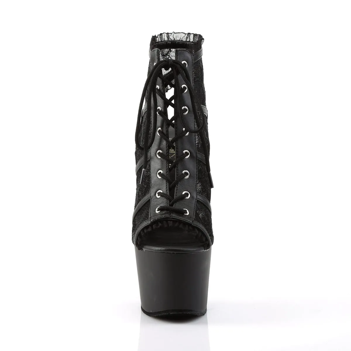 ADORE-796LC Black Mesh Lace/Black Matte