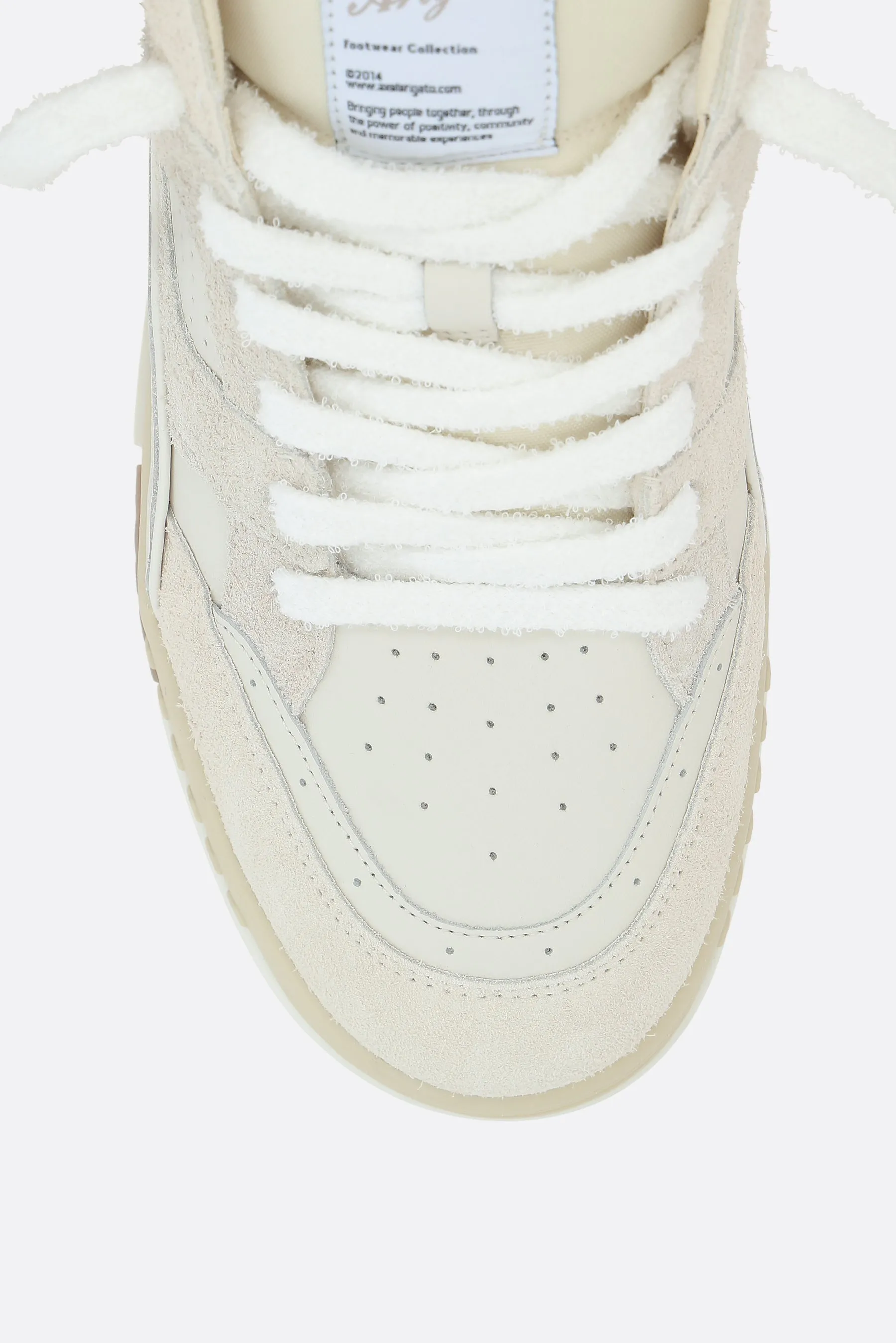 Area Lo Fluffy sneakers in smooth leather and suede