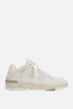 Area Lo Fluffy sneakers in smooth leather and suede